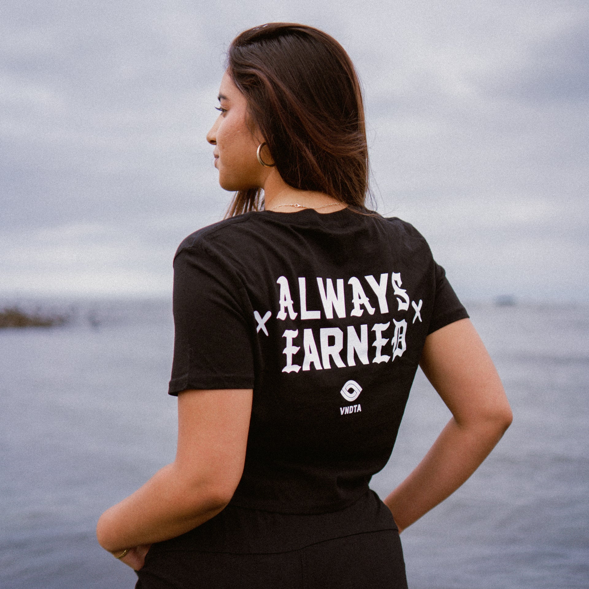 Always Earned X - Women Crop Top Tee