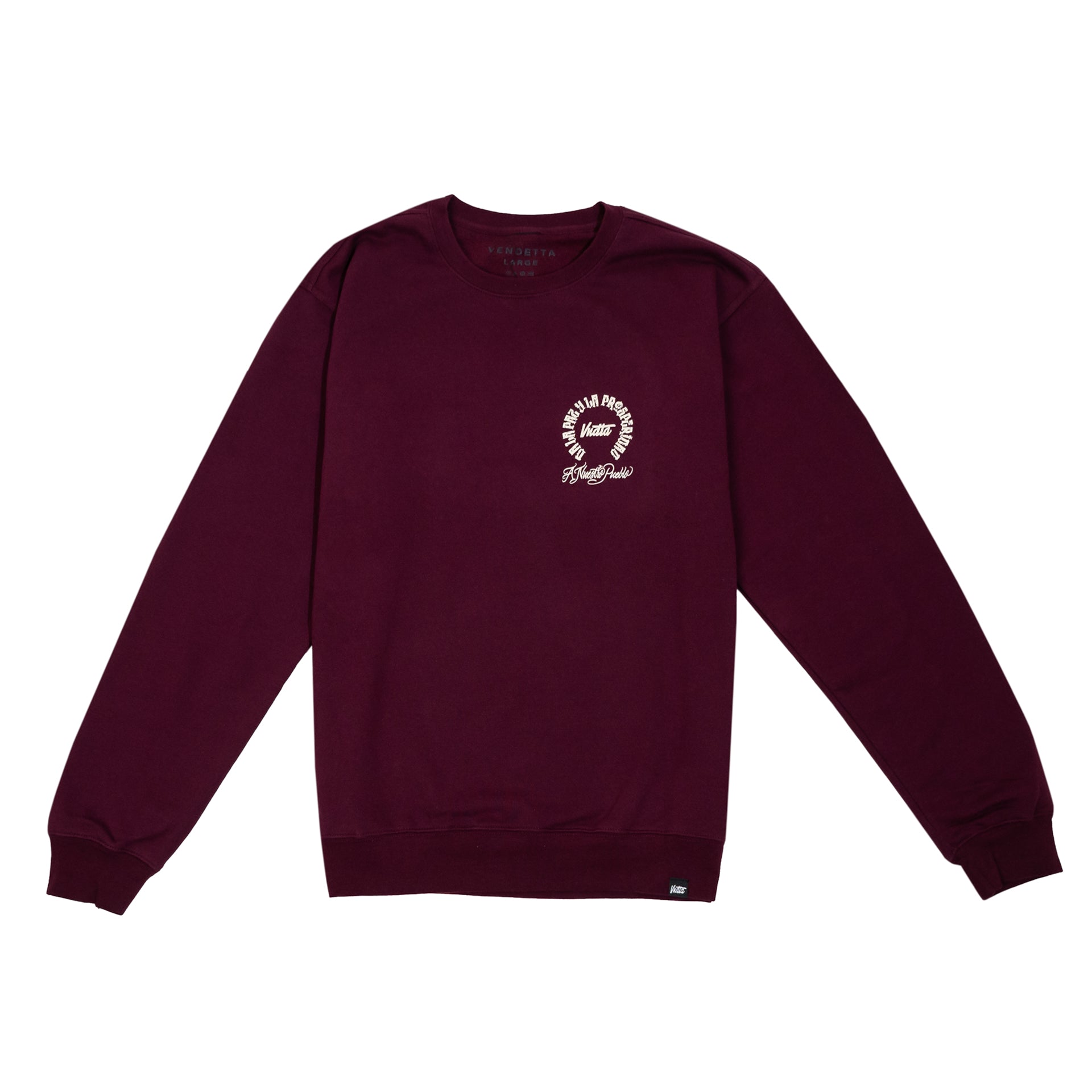 Nuestro Pueblo - Maroon Crewneck
