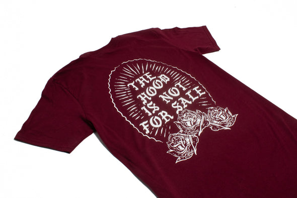 Protect The Hood - Hood is Not for Sale Maroon Tee